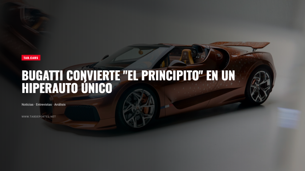 Bugatti W16 Mistral Le Retour du Jeune Prince inspirado en El Principito, en tonos cobre con estrellas de plata